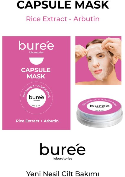 Kapsül Maske Rice Extract + Arbutin Capsul Mask