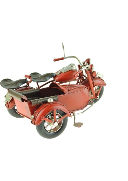 Motosiklet Dekoratif Metal Motosiklet Sepetli 15 cm modelleri