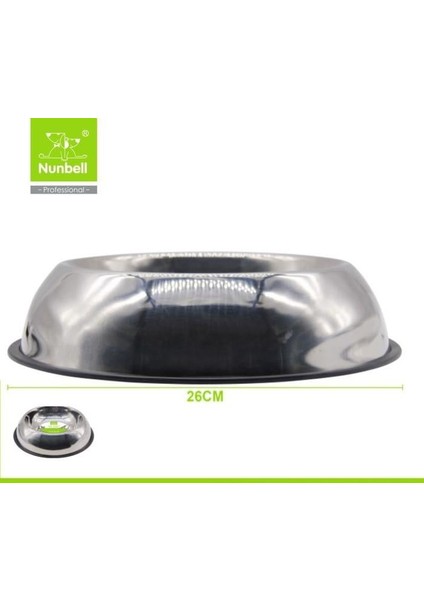 Çelik Oval Mama ve Su Kabı 26 cm