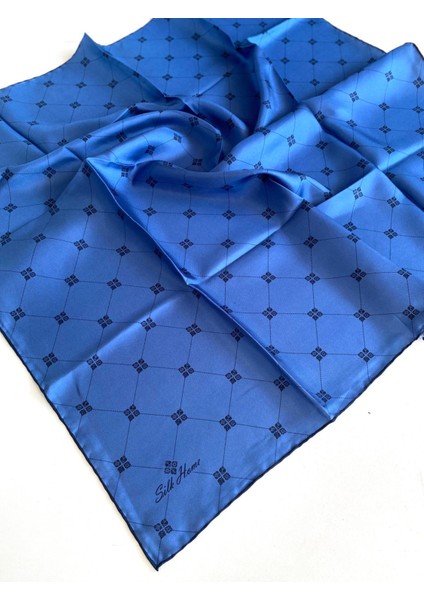 Tivil Ipek Eşarp 11392-33 Mavi Karışık Desen