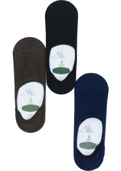 Erkek Yazlık Babet Çorap Bambu 3 Lü Topuğu Silikonlu Spor Model Terletmez Kaymaz Koku Yapmaz fiyatları