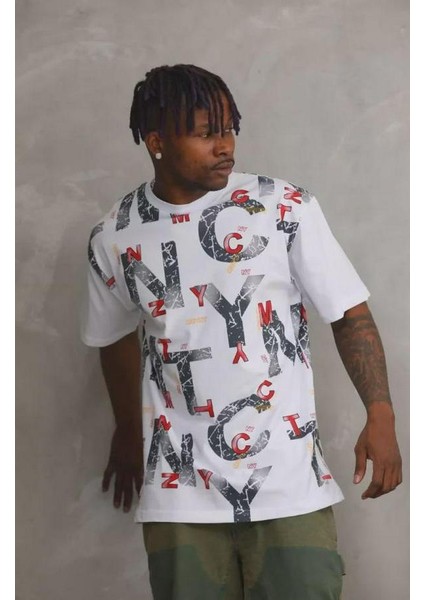 Unisex Baskılı Oversize T-Shirt