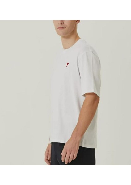 Unisex Bisiklet Yaka Baskılı Oversize T-Shirt fiyatları