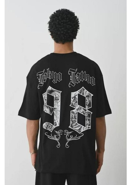 Unisex Baskılı Oversize T-Shirt