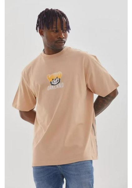 Unisex Baskılı Oversize T-Shirt