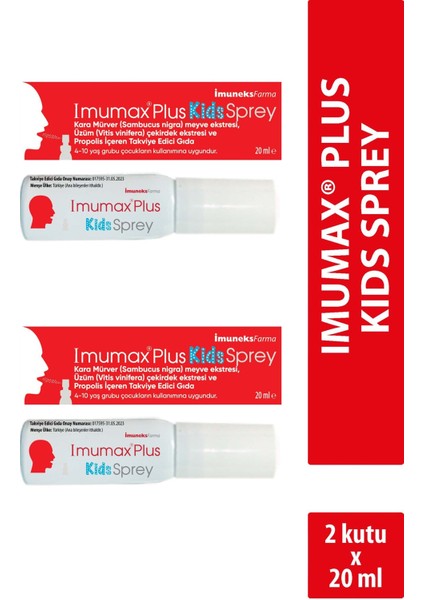 Kids Sprey 20 ml x 2 Adet