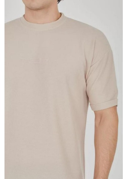 Unisex Jakar Kumaş Rahat Kol T-Shirt fiyatları