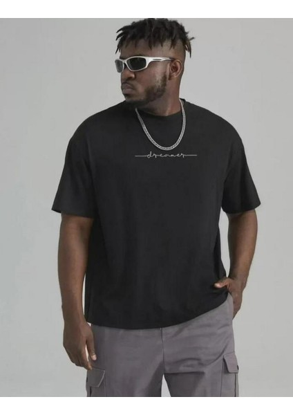 Unisex Baskılı Oversize T-Shirt
