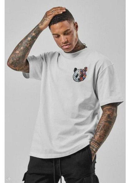 Unisex Baskılı Oversize T-Shirt