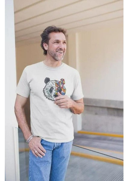 Bisiklet Yaka Baskılı Oversize T-Shirt