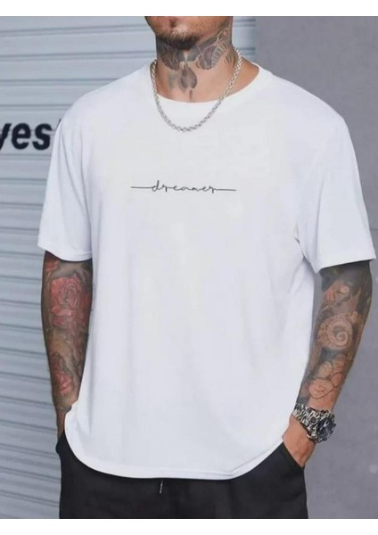 Unisex Baskılı Oversize T-Shirt