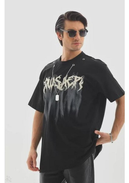Unisex Oversize Kolye Dahil T-Shirt modelleri