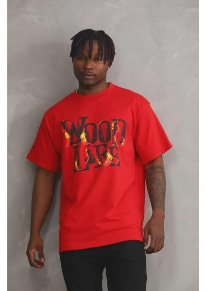 Unisex Baskılı Oversize T-Shirt