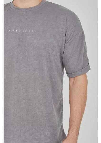 Unisex Jakar Kumaş Rahat Kol T-Shirt fiyatları