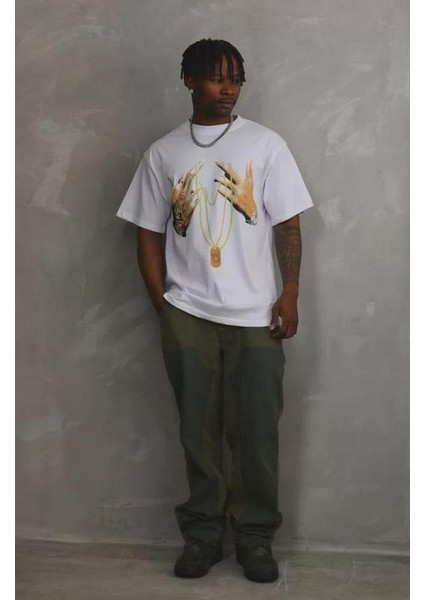 Unisex Baskılı Oversize T-Shirt modelleri