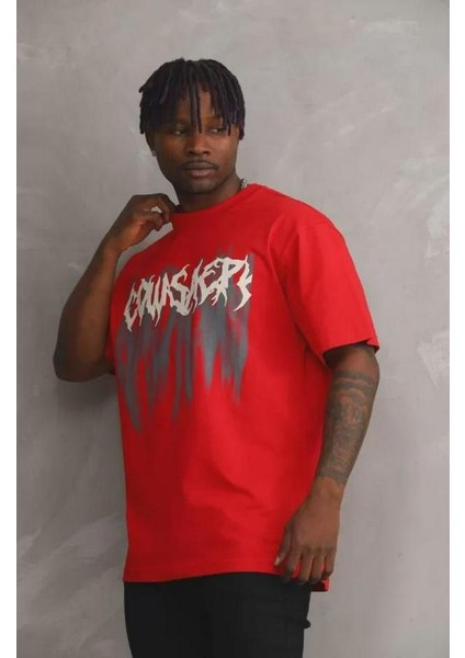 Unisex Baskılı Oversize T-Shirt