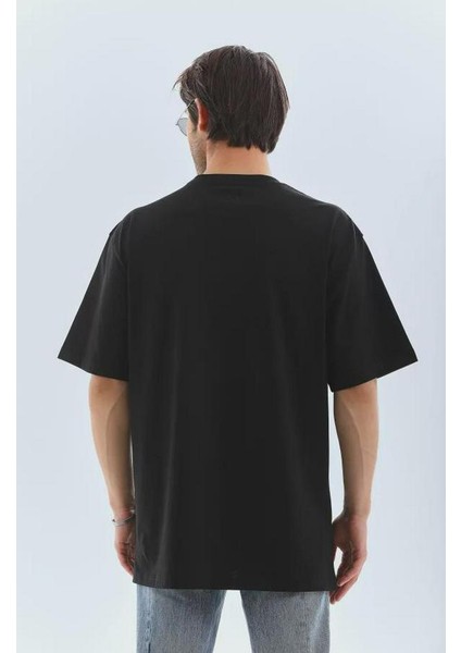 Unisex Oversize Taşlı Bisiklet Yaka T-Shirt fiyatları