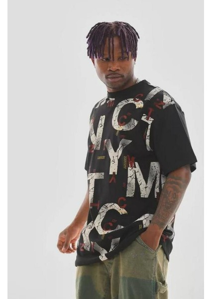 Unisex Baskılı Oversize T-Shirt modelleri