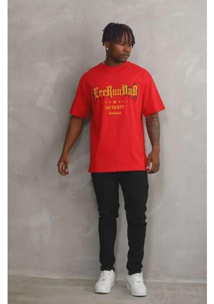 Unisex Baskılı Oversize T-Shirt modelleri