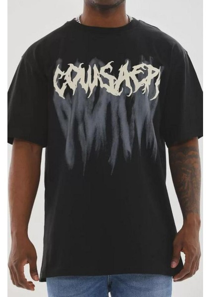 Unisex Baskılı Oversize T-Shirt