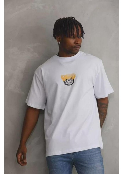 Unisex Baskılı Oversize T-Shirt