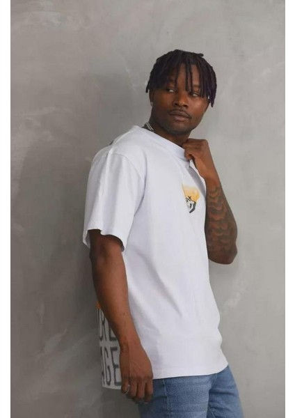 Unisex Baskılı Oversize T-Shirt modelleri