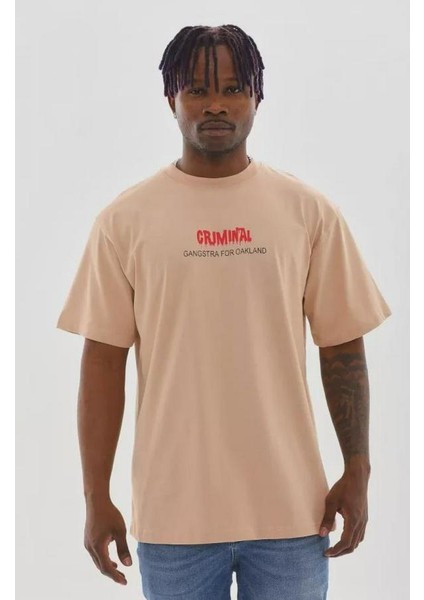Unisex Baskılı Oversize T-Shirt
