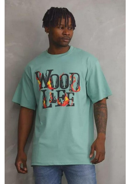 Unisex Baskılı Oversize T-Shirt
