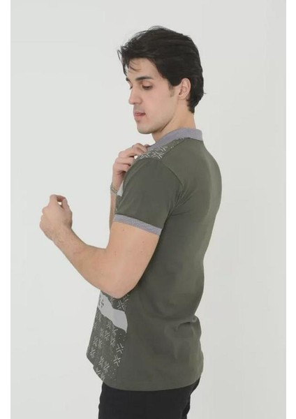 Yakalı Slim Fit Baskılı T-Shirt modelleri