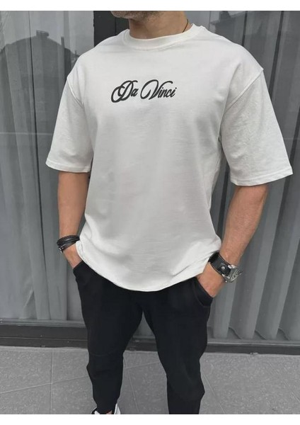 Unisex Baskılı Oversize T-Shirt