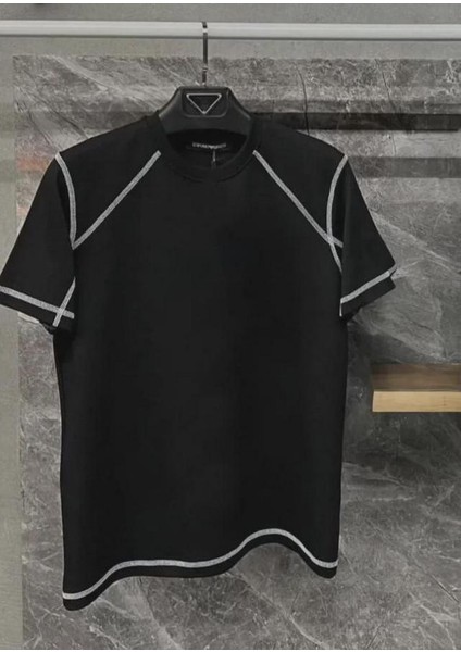 Unisex Karoyaka Dikişli Oversize T-Shirt