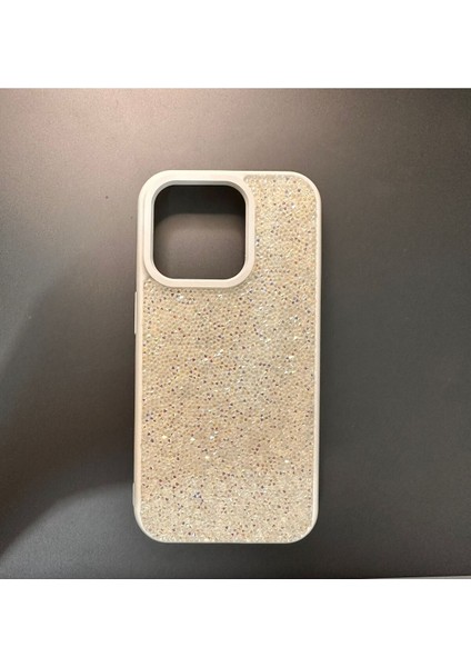 Beyaz Taşlı IPHONE 15 Pro Kılıf