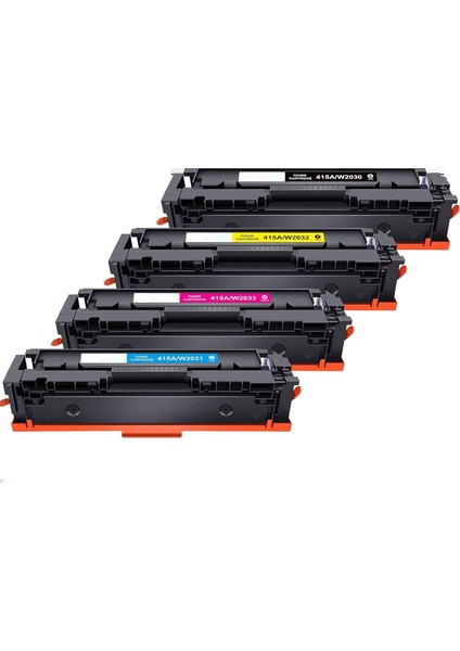 415A / Hp Color Laserjet Managed E47528F,MFP M454DN,MFP M454DW,MFP M454F Uyumlu Muadil Toner Seti