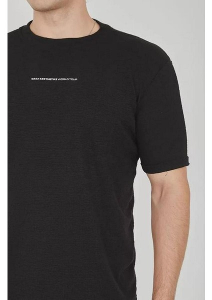 Unisex Jakar Kumaş Slim Fit T-Shirt fiyatları