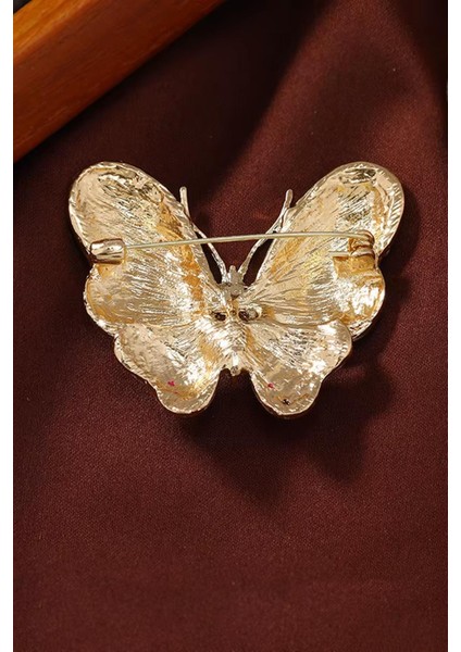 Rengarenk Zirkon Taşlı Zarif Kelebek Broş fırsatları