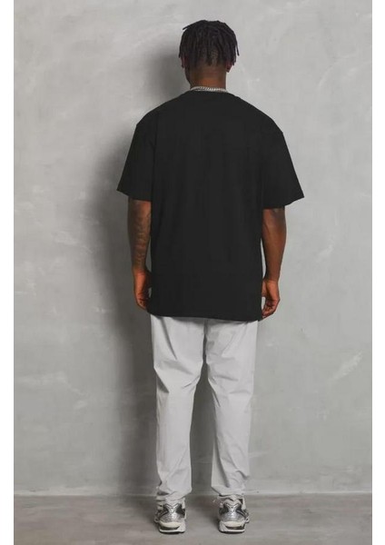 Unisex Oversize Düz Bisiklet Yaka T-Shirt fiyatları