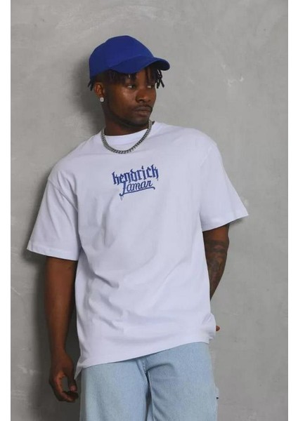 Unisex Oversize Baskılı Bisiklet Yaka T-Shirt modelleri