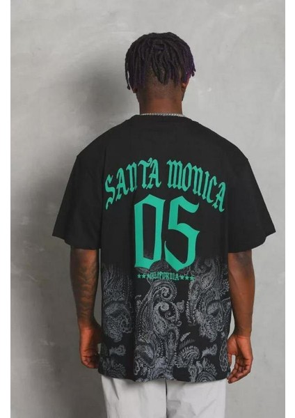 Unisex Oversize Baskılı Bisiklet Yaka T-Shirt modelleri