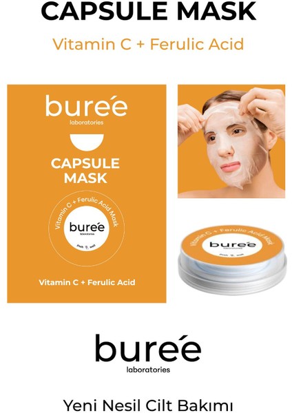 Kapsül Maske Vitamin C + Ferulic Acid Capsul Mask