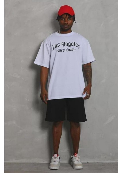 Unisex Oversize Baskılı Bisiklet Yaka T-Shirt modelleri