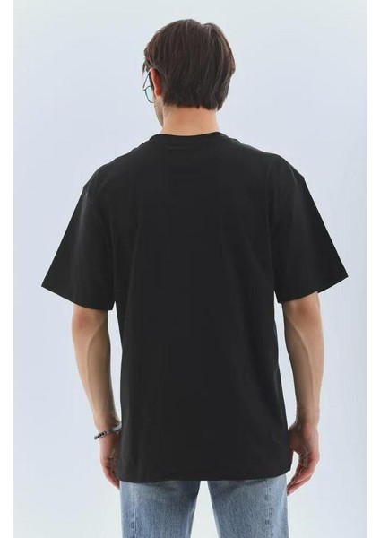 Unisex Oversize Taşlı Bisiklet Yaka T-Shirt fiyatları