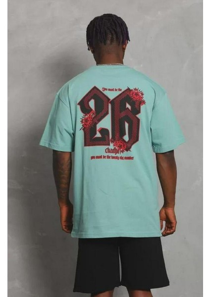 Unisex Oversize Baskılı Bisiklet Yaka T-Shirt modelleri