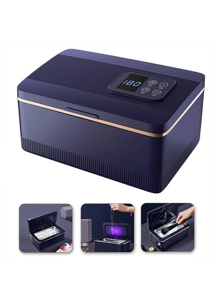 Ultrasonik Temizleme Kutusu Ultrasonik Derin Temizleme Uv Yüksek Verimli Sterilizasyon Ürün Modeli: QX01S Ürün Özellikleri: 219*124*115MM Güç: 25W indirimleri