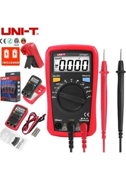 Unı-T UT33A+ Dijital Multimetre Ölçü Aleti