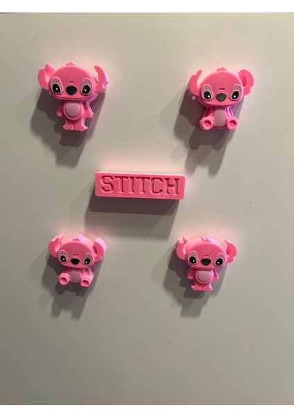 Stitch Magnet, Stitch Temalı Magnet, Angel Magnet Seti