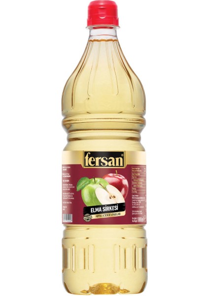 Şefim Elma Sirkesi 1 lt x 12 Adet