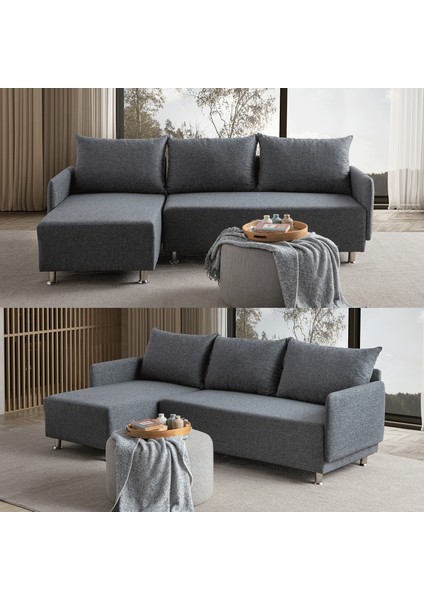 Mondy Köşe Koltuk Takımı Gri