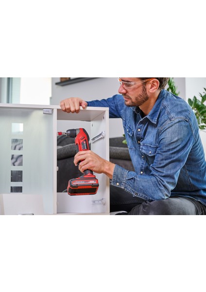 Akülü Açılı Vidalama TE-AD 18 Li-Solo Power X-Change (18 V, 45 Nm, 10 mm Hızlı Sıkma Mandren, LED Işık, Döndürülebilir Akü Yuvası, akü dahil değildir) - 4514290