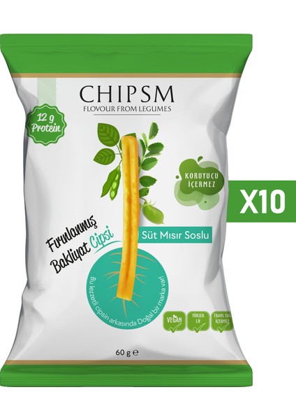 Chipsm Süt Mısır Soslu 10'lu Paket