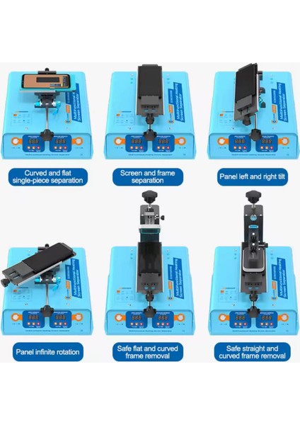 Sunshıne S-198M Çok Fonksiyonlu Kavisli ve Düz Cam Ayırma ve Ekran Ayırma indirimleri